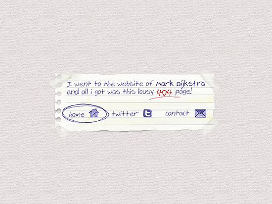 404 Error Page